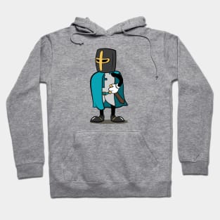 Teutonic Knight Cartoon (Player 5 colors, teal) Hoodie